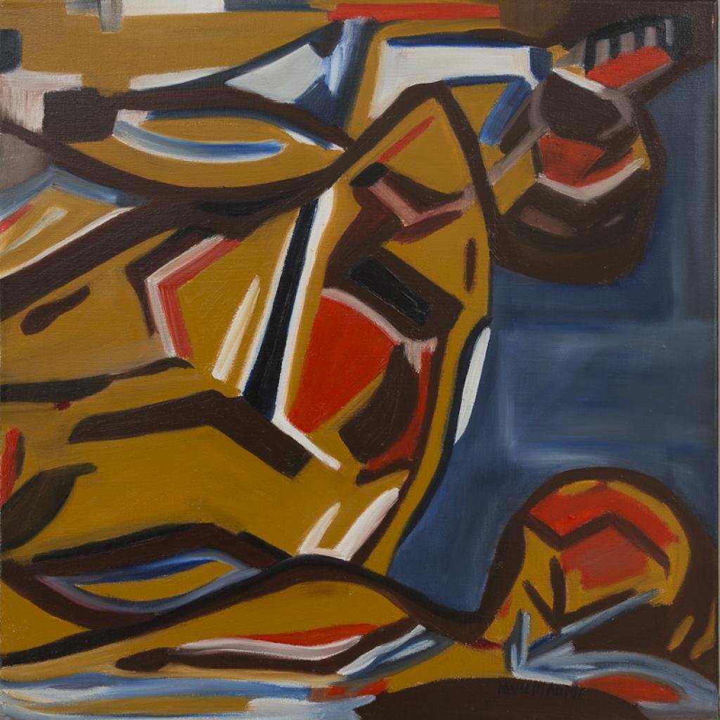 Este cuadro abstracto, titulado "Contemplación", es un guiño a Víctor Hugo realizado por la pintora Nadia Vuillaume.