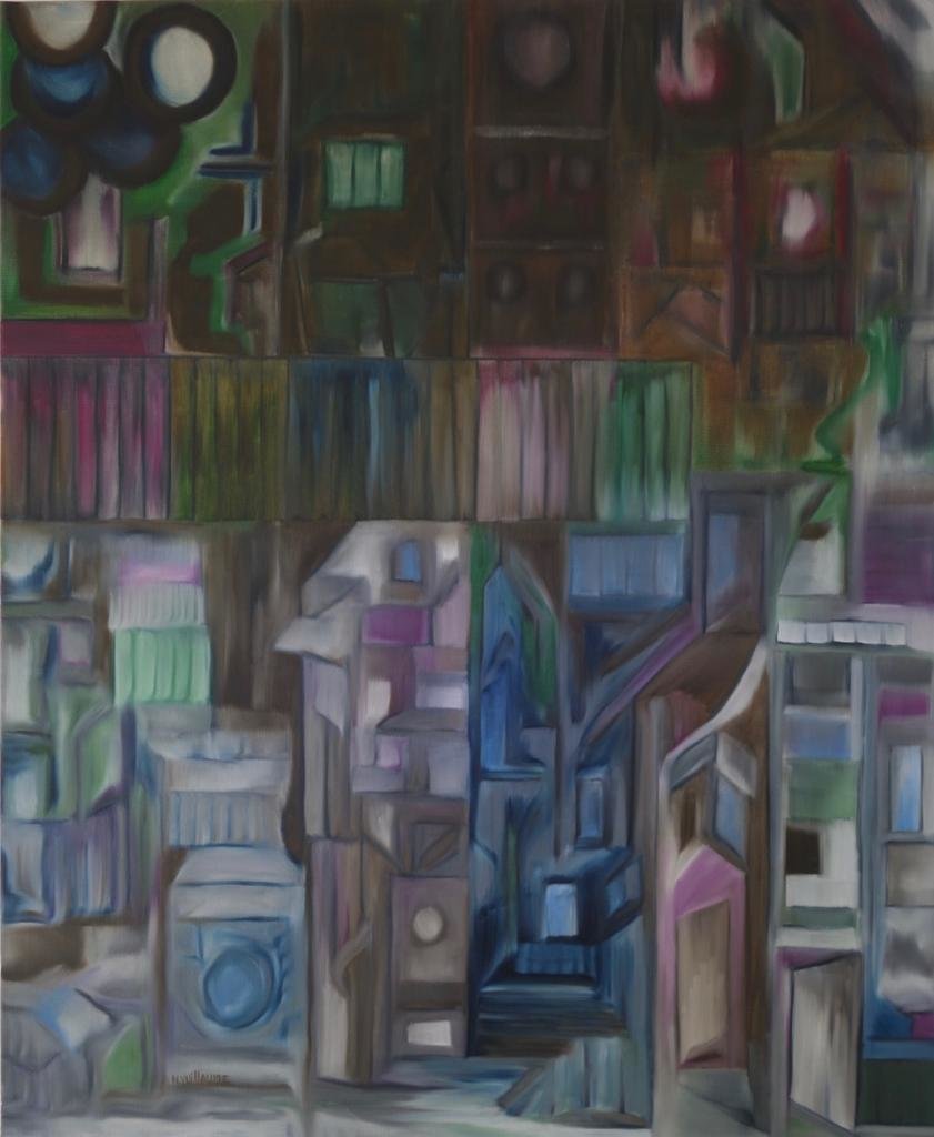 Dans cette représentation de superpositions, l’artiste peintre Nadia Vuillaume nous transporte dans un nouveau décor où chacun peut y évoluer à sa guise. 
