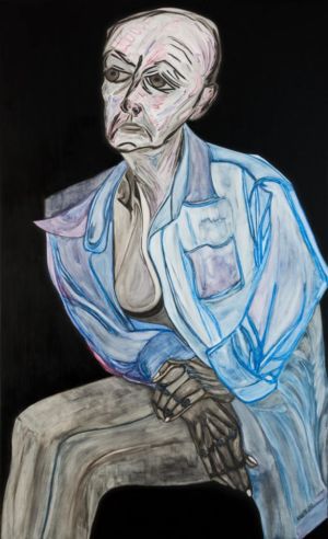 El autorretrato de la pintora Nadia Vuillaume, titulado « La espera", es una representación figurativa del cuestionamiento de la vida.